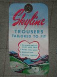 画像2: 1950'S DEADSTOCK SKYLINE RAYON TROUSERS 30X30 (2)