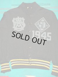 1940'S USMA BUTTON FRONT KNIT JACKET
