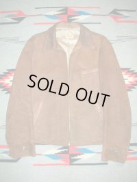 1940'S KNOPF NUBUCK LEATHER SPORT JACKET2