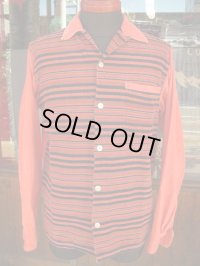 1950'S BORDER PRINTED CORDUROY SHIRT