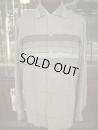 1950'S McGREGOR BORDER WOOL SHIRT  SZ/M
