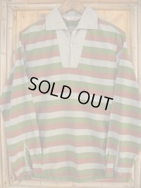 1950'S BORDER PATERN PULLOVER SHIRT