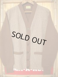 1940'S MW CARIFORNIA TWO TONE PANEL CARDIGAN