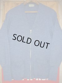 1950'S PILGRIM ZIP UP KNIT WORK CARDIGAN