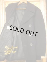 1950'S U.S.NAVAL CLOTHING FACTORY PEA COAT SZ/34