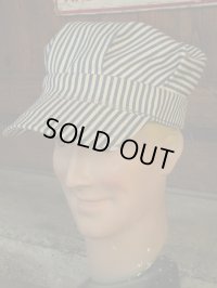 1950'S〜 DEADSTOCK UNKNOWN EXTRA STRIPE WORK CAP 7-1/8