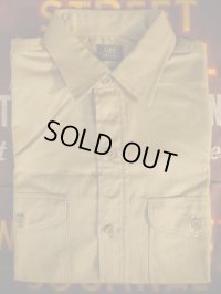 1950'S〜 DEADSTOCK LEE TWILL WORK SHIRT SIZE/15 1/2 SHORT 　
