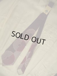 1940'S DEADSTOCK SPIDER WEB RAYON CRAVAT TIE