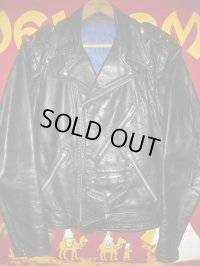 1950'S GRAIS HORSEHIDE MOTORCYCLE JACKET SZ/38