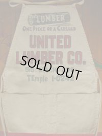 VINTAGE UNITED LUMBER CO, CANVAS WORK APRON 2　 