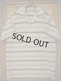 1950'S WINGS PINK & BLACK BORDER COTTON SPORTS SHIRT SZ/M 