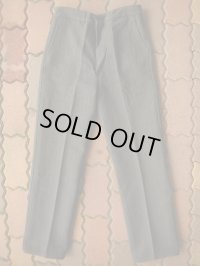 1950'S DEADSTOCK EURO COTTON STRIPE WORK TROUSERS 