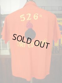 1950'S U.S.ARMY 526TH ORD CO(HAM) RAYON BOWLING SHIRT SZ/M 