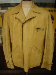 画像4: 1940'S SPORT-AVIATION LEATHER CLOTHING DEERSKIN W SPORTS JKT (4)