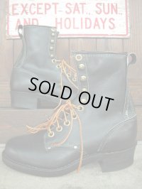 1980'S DEADSTOCK UNKNOWN WORK BOOTS SZ-7 1/2EEE