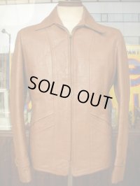 1940'S CRESCO BROWN HORSEHIDE SPORTS JACKET SZ38〜40