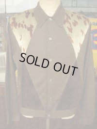 1960'S CAMPUS FAKE FUR PANEL ITALIAN KNIT SIZE/M