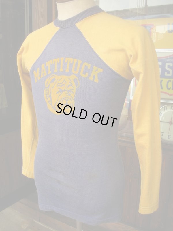 画像5: 〜1940'S UNKNOWN FLOCK PRINTED TWO TONE RAYON JERSEY  