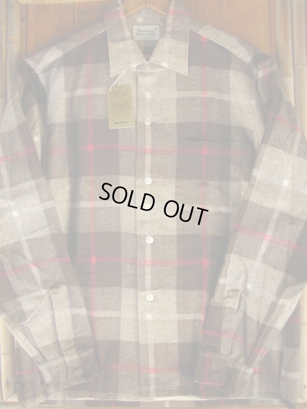 画像3: 1950'S DEAD MARLBORO PRINTED FLANNEL SHIRT SZ/M