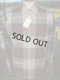 1950'S DEAD MARLBORO PRINTED FLANNEL SHIRT SZ/M