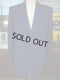 1950'S DEADSTOCK KIT-CRAFT CLOTHES FLECK NAVY WOOL JACKET SZ/39L