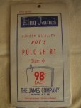 画像3: 1950'S DEADSTOCK KING JAMES BOYS POLO SHIRT/A/SIZE:6  (3)