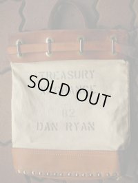 UNKNOWN LEATHER X CANVAS LUGGAGE MONEY BAG