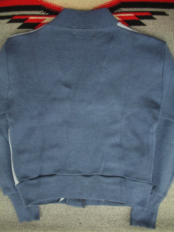 画像7: 1950'S DEADSTOCK CAMPUS COTTON KNIT CARDIGAN/SIZE30/S,BLUE