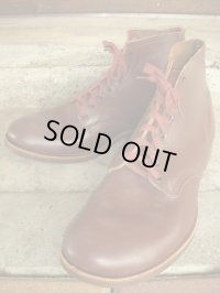 1930'S〜 DEADSTOCK UNKNOWN　BROWN PLAIN TOE WORK BOOTS SZ/11E