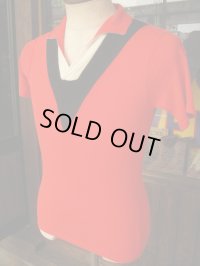 1950'S CARIFORNIA V PANEL FRONT  R'N'R PULLOVER SZ/M