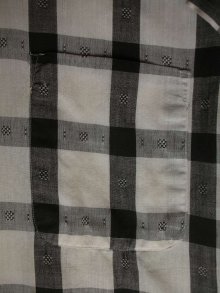 他の写真2: 1950'S〜 PILGRIM BLACK X WHITE PLAID COTTON SPORTS SHIRT SZ/S 
