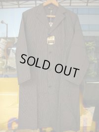 1930'S〜 DETIS EURO BLACK COTTON STRIPE WORK COAT SZ/14J