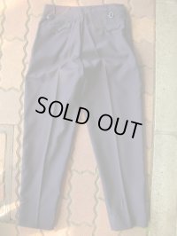 〜1930'S UNKNOWN SIDE ADJUST WOOL TROUSERS 31X30