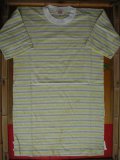 1950'S DEADSTOCK UNKNOWN MADE IN JAPAN BORDER TEE SZ/36