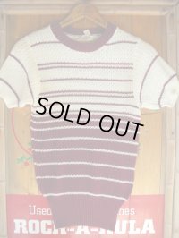 1950'S DEADSTOCK  MILWAUKIE KNIT PRODUCTS BORDER SUMMER KNIT/S 