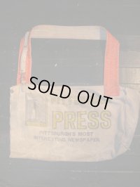 VINTAGE PITTBURG PRESS NEWSPAPER BAG