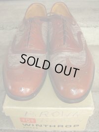 1950'S〜 WINTHROP TWO TONE NYLON MESH WING TIP SHOES 10 1/2B 