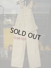 1950'S DEADSTOCK CAN'T BUST'EM CANVAS CARPENTER OVERALLS 32X30