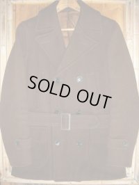 1930'S〜 UNKNOWN DOUBLE BREAST BELTED WOOL COAT