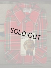 1970'S〜 DEADSTOCK FIVE BROTHER HEAVY FLANNEL SHIRT RED/SZ/M