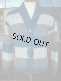 1950'S〜　BRENTWOOD SHAWL COLLAR BORDER CARDIGAN SIZE/44