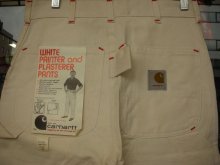 他の写真1: 1970'S DEADSTOCK CARHARTT W/KNEE WHITE PAINTER PANTS W72 30X32 