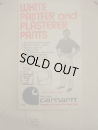 1970'S DEADSTOCK CARHARTT W/KNEE WHITE PAINTER PANTS W72 30X32 