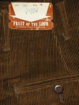 画像4: 1950'S DEADSTOCK FRUIT OF THE ROOM BROWN CORDUROY TROUSERS SIZE/16 (4)