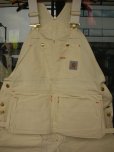 画像3: 1990'S DEADSTOCK CARHARTT CARPENTER OVERALLS W/APRON LOT/77FB 40X32 (3)