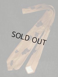 1940'S〜 COOPER'SCOMEDY & TRAGEDY PRINTED SILK TIE