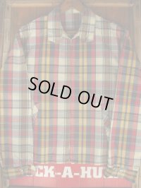 1960'S MONTMAC MADRAS COTTON PLAID JACKET/SZ38  