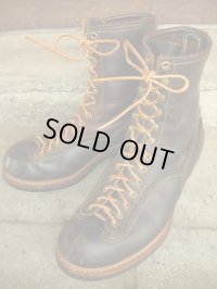 1960'S〜 UNKNOWN LACE TO TOE WORK BOOTS SZ/8H〜9