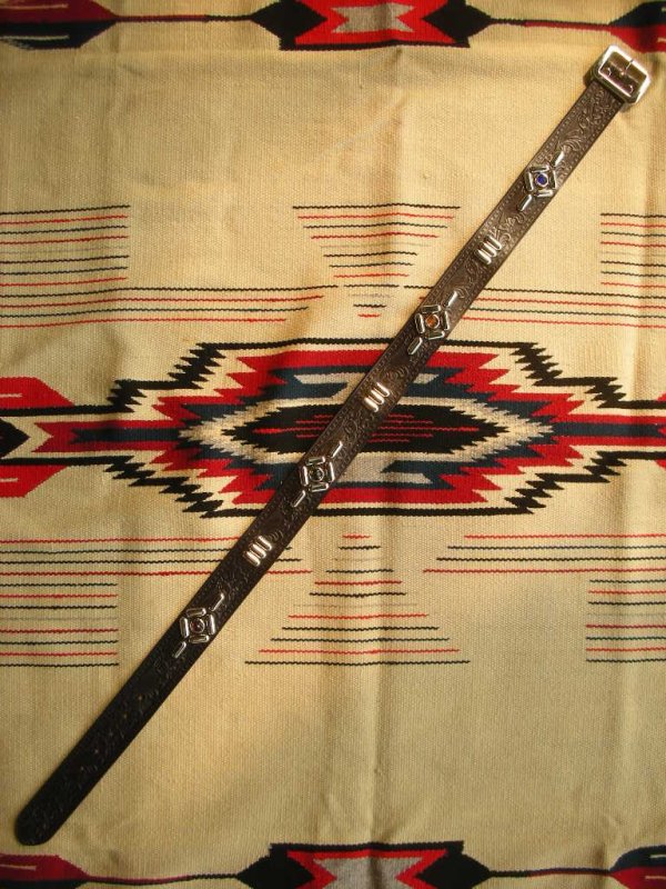 画像9: RAWHIDE STUDDED & JEWELED BELT LOT-108/ 1-3/4"[44MM] 