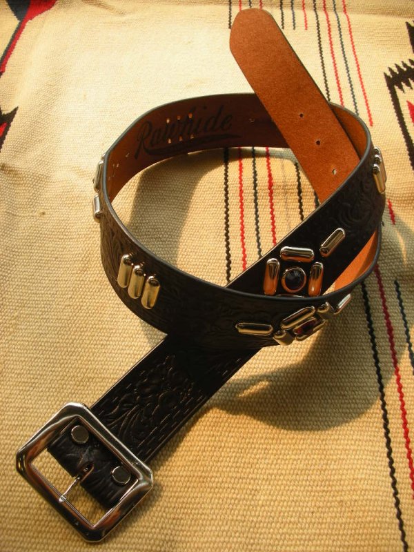 画像5: RAWHIDE STUDDED & JEWELED BELT LOT-108/ 1-3/4"[44MM] 